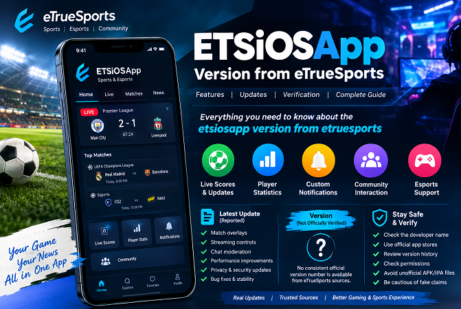Etsiosapp version from etruesports